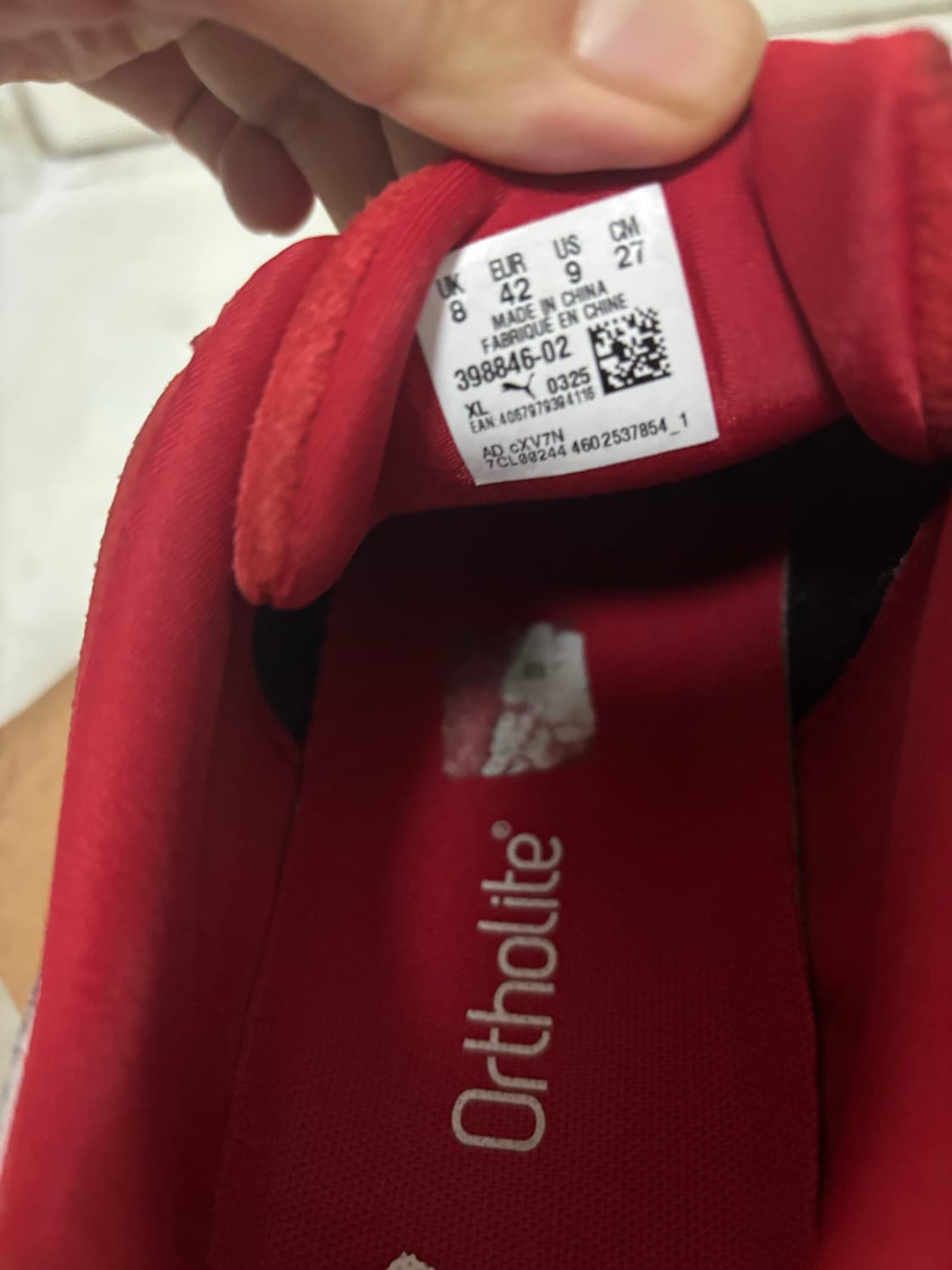 푸마 스피드캣 OG 레드 화이트 270 상품이미지6