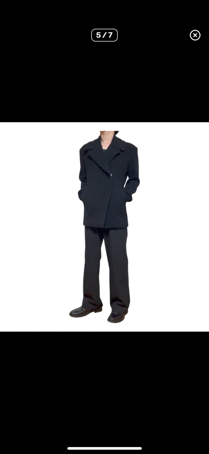 요지 야마모토 와이즈 울 피코트 상품이미지5