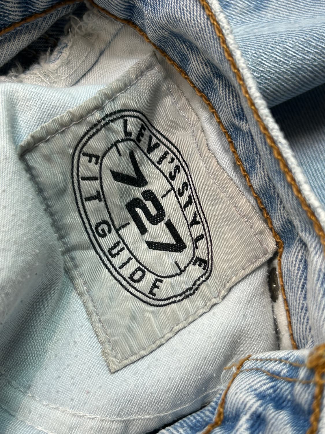 90s 리바이스 오렌지탭 데님 스커트 상품이미지7