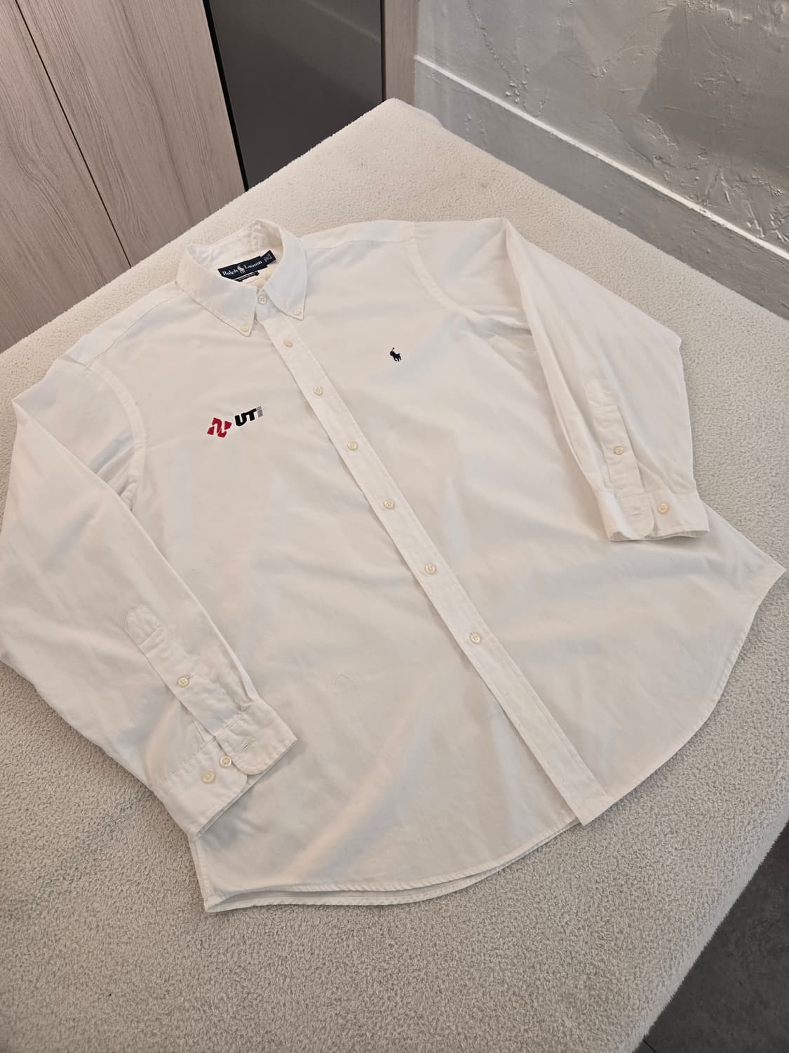 폴로 랄프로렌 화이트 셔츠 긴팔(빈티지 폴로 : UTi) 17과1/2 상품이미지3