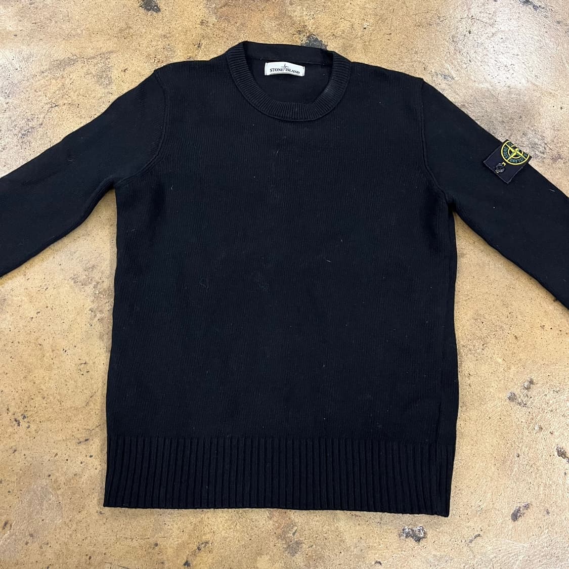 [정품/M] 스톤아일랜드 블랙 니트 b15 상품이미지3