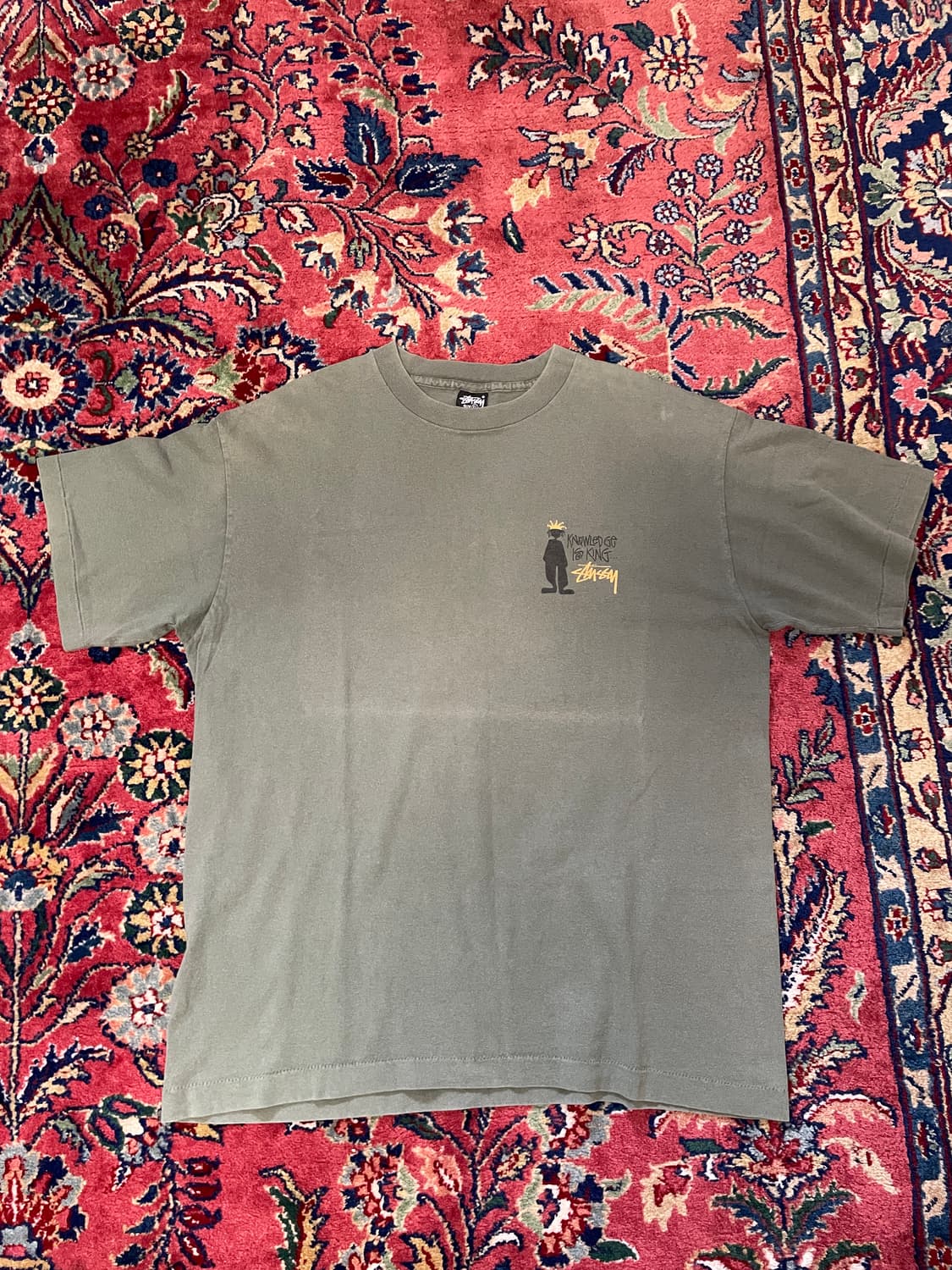 Early 90s Stussy Knowledge is King Shirt 상품이미지1