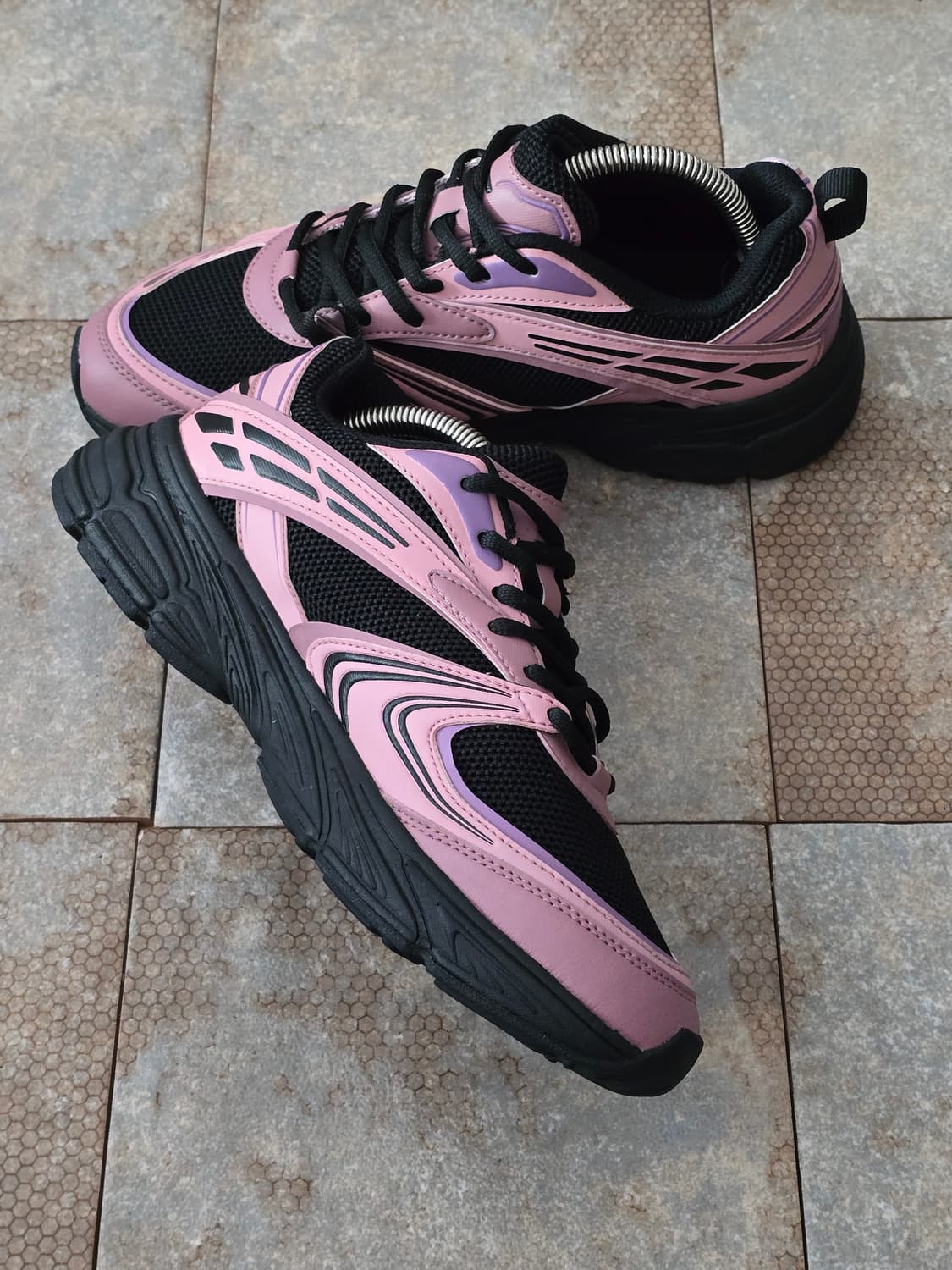 (240)휠라 인터런 블랙 핑크 상품이미지4