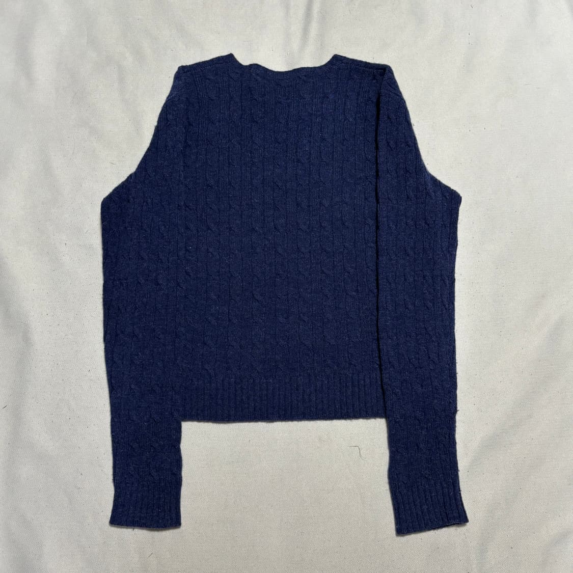 L 여성용 폴로랄프로렌 네이비 케이블 램스울 니트  상품이미지3