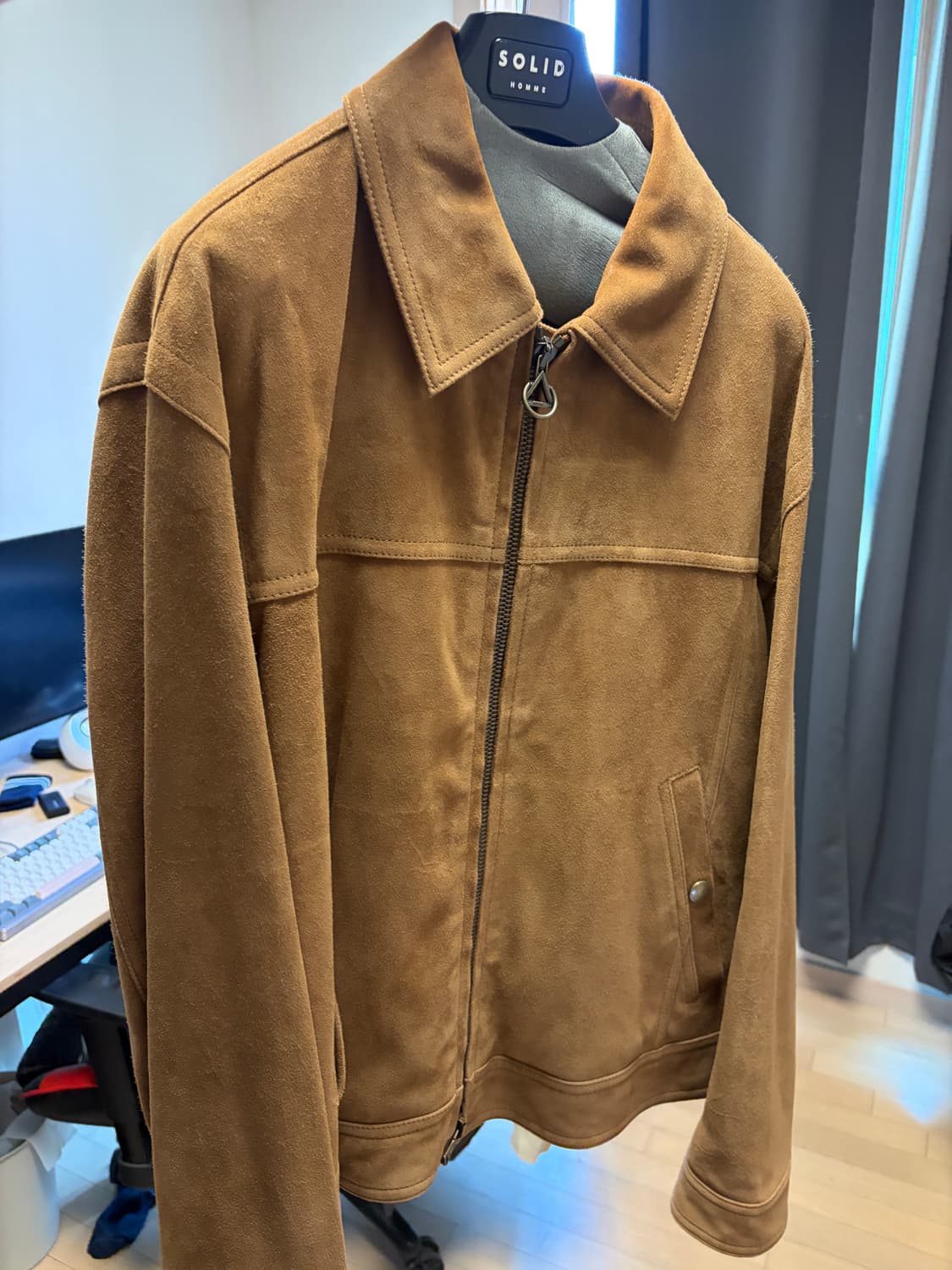 24f/w 솔리드옴므 스웨이드 자켓 50 사이즈 상품이미지3