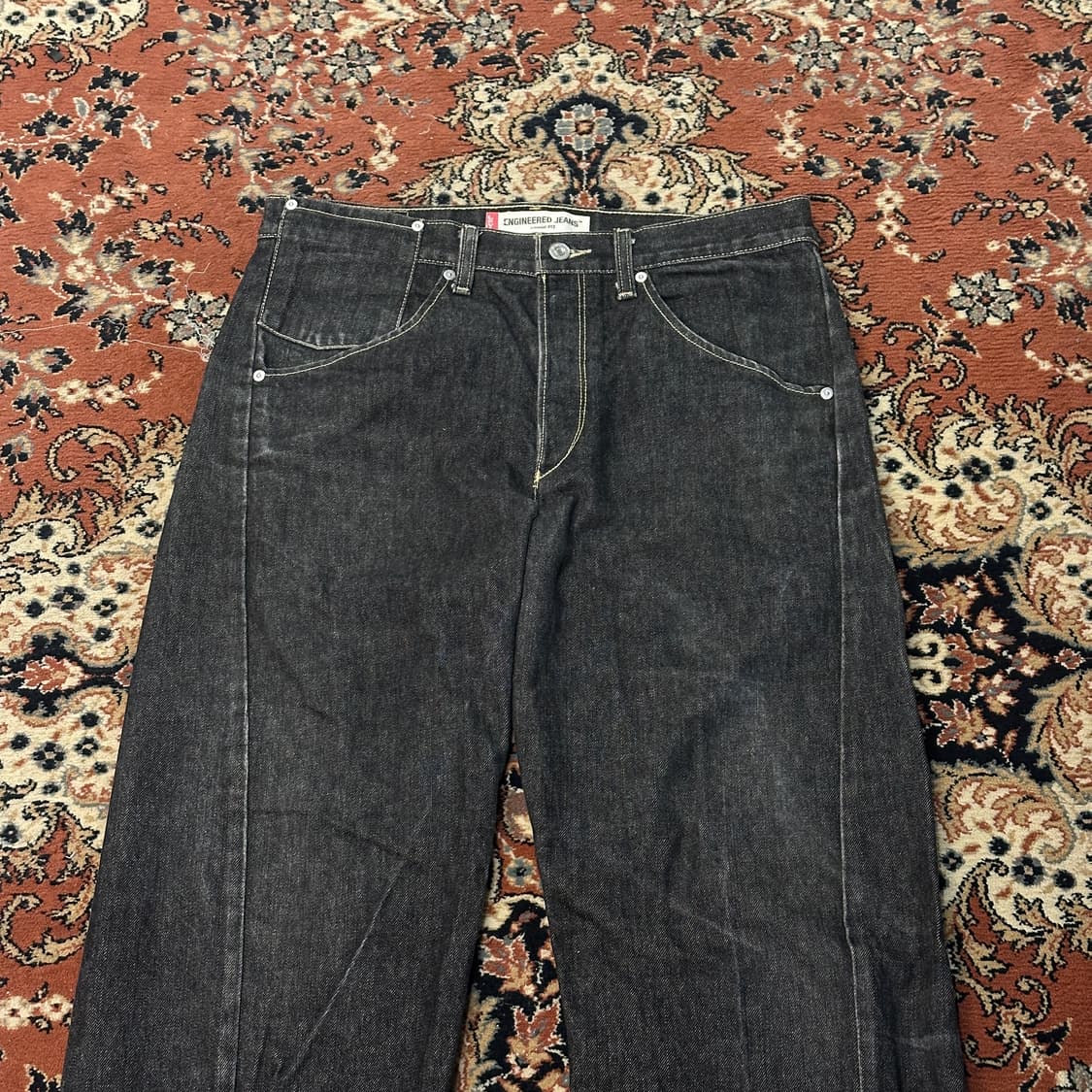 리바이스 엔지니어드진 흑청 (33) 루즈핏 상품이미지5