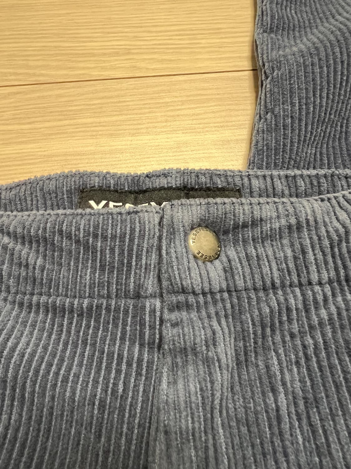 예스아이씨 코듀로이 더블니 카펜더 팬츠 그레이네이비 L / 워크웨어 무드 상품이미지8