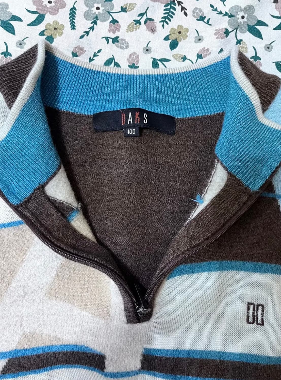 닥스 남성 반넥반집업니트 100사이즈 상품이미지6