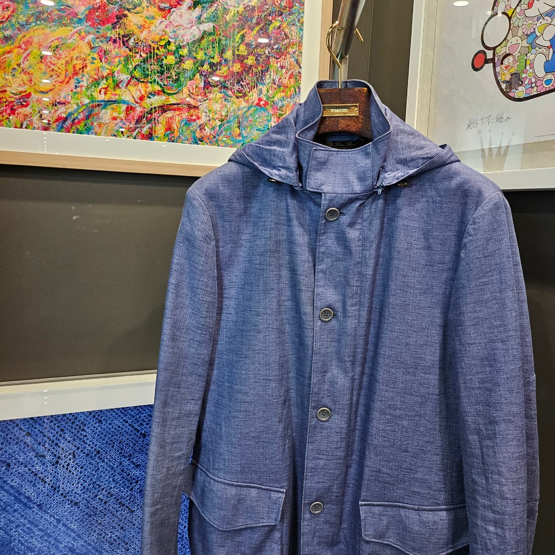 로로피아나 데님 레인시스템 후드 코트 ( 탈부착 ) 상품이미지2