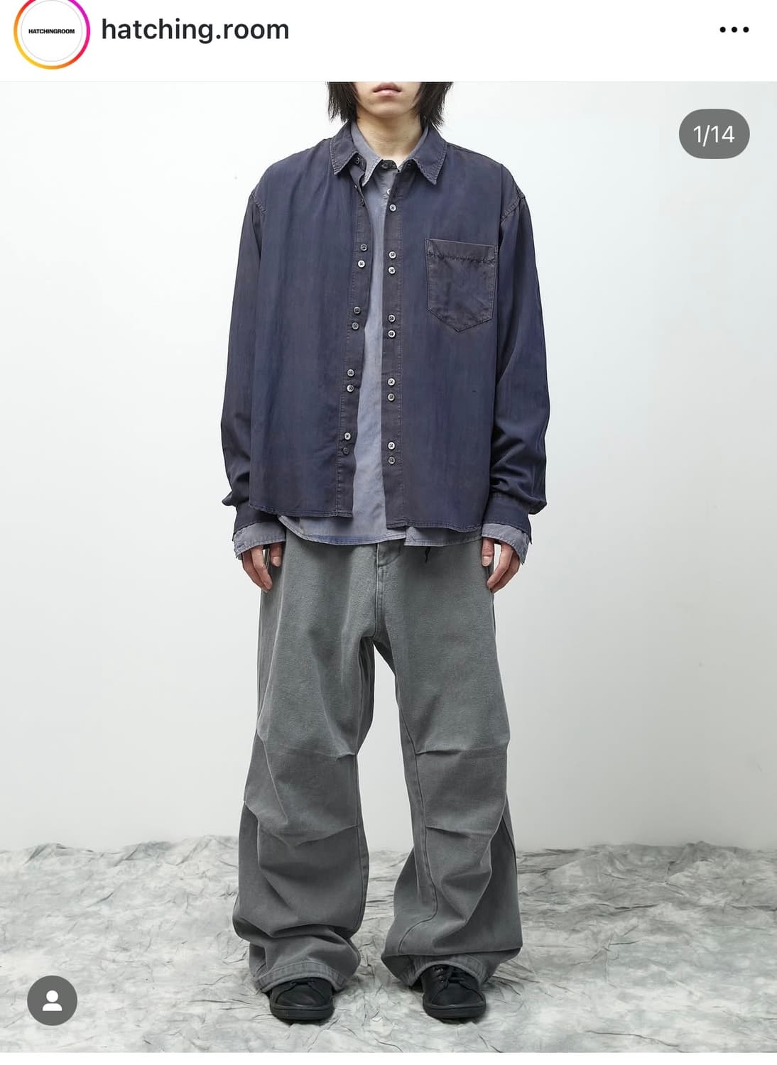 해칭룸 스노우 진 그레이 2사이즈 (새상품) 상품이미지2