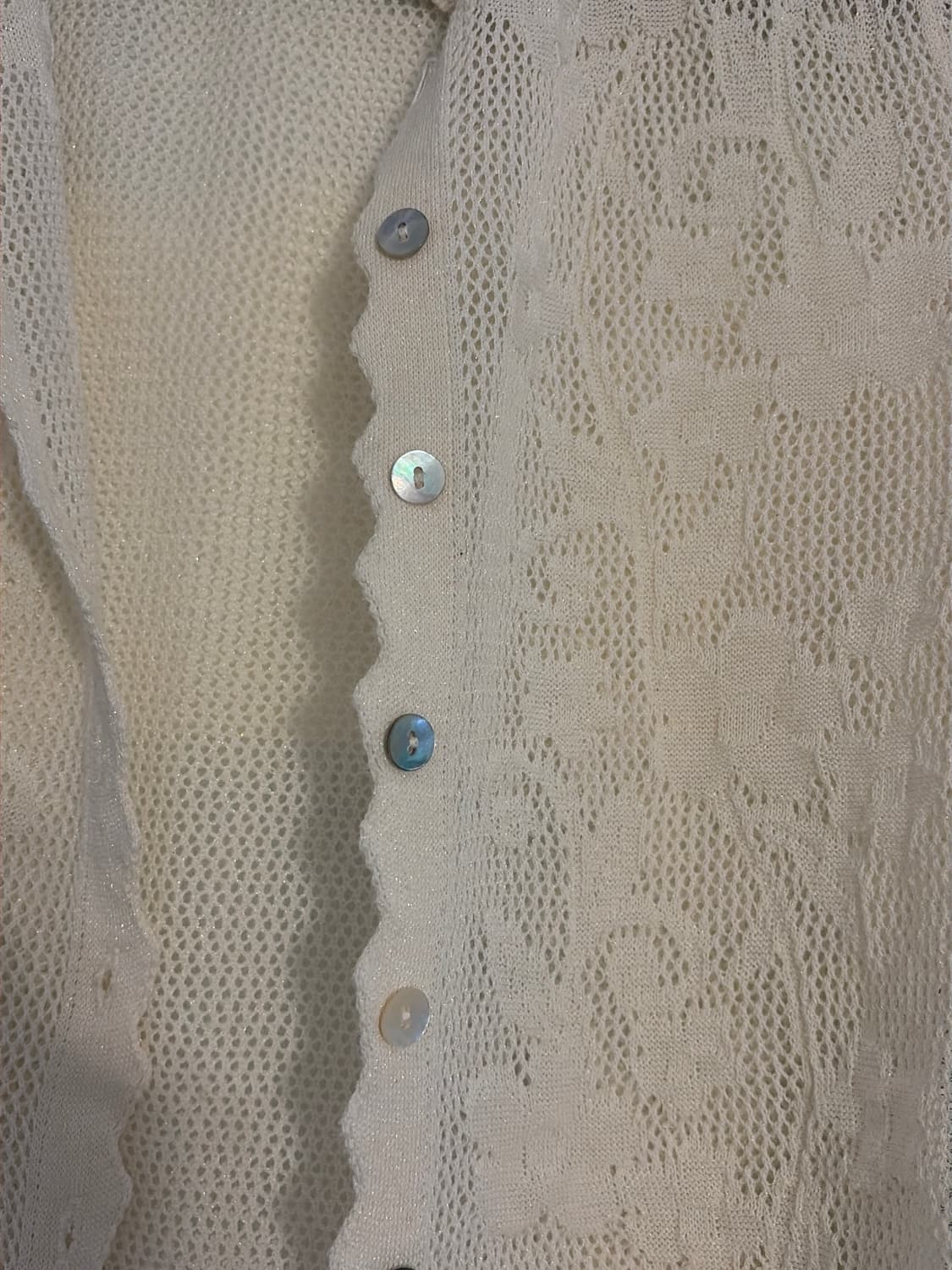 자라 펀칭레이스 여름 반팔 가디건 상품이미지3