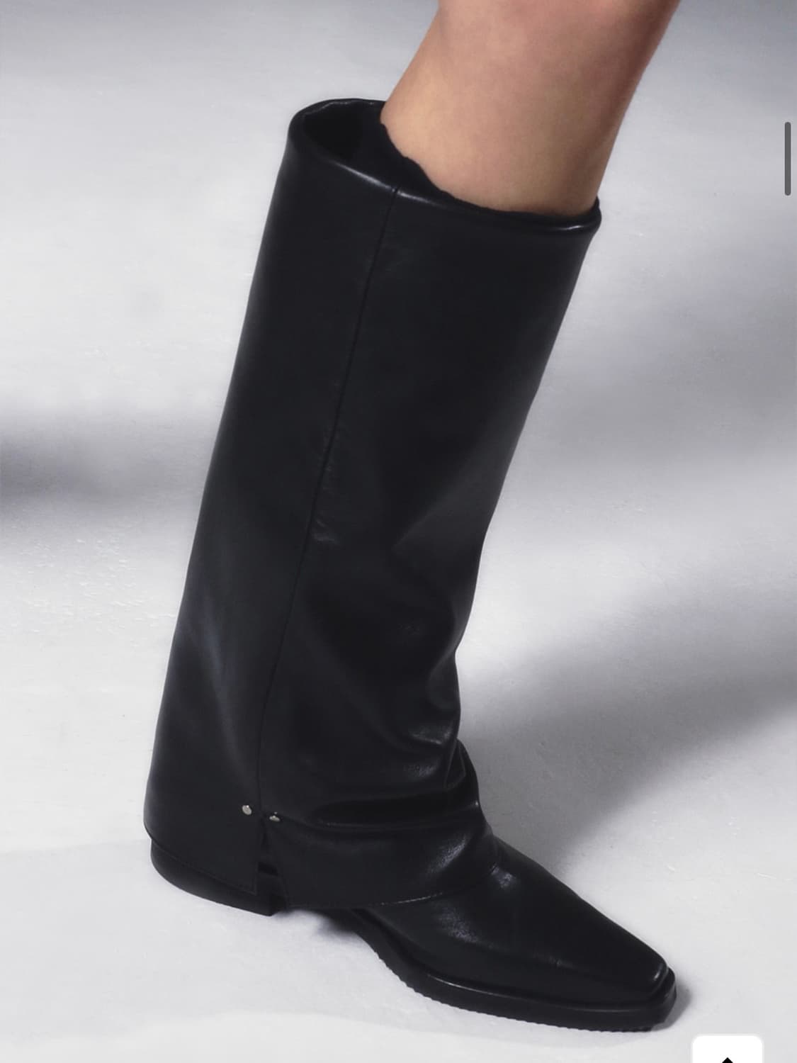 Leather Leg Warmer long boots black 상품이미지5