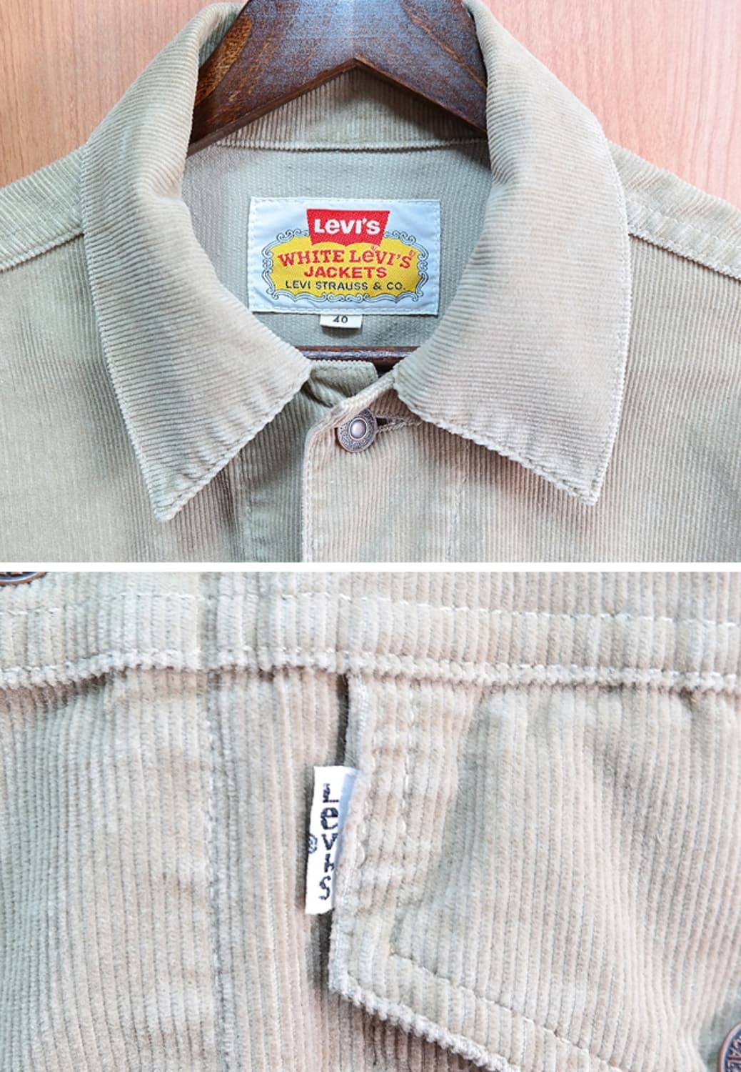 일본판 90s levis 리바이스 70505골덴자켓 상품이미지3