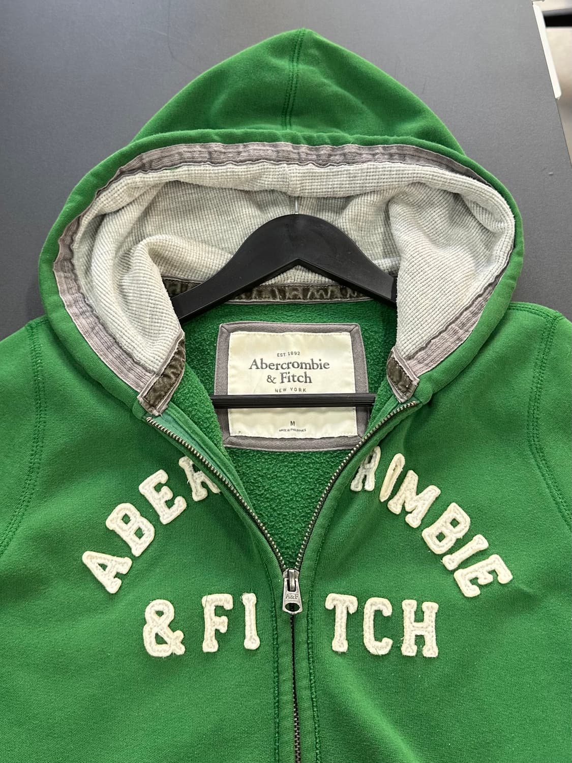 아베크롬비 후드집업 그린 상품이미지6