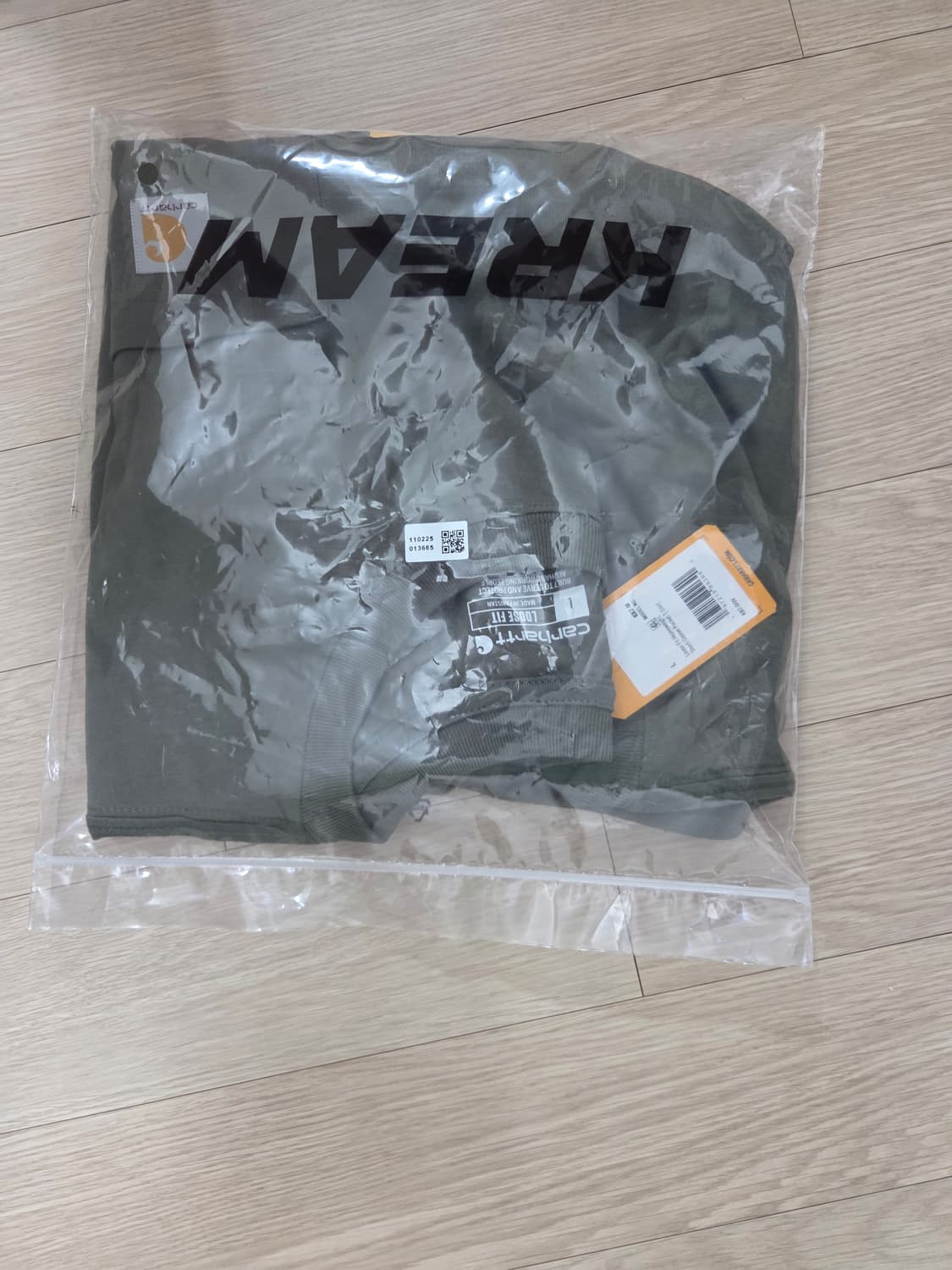 칼하트 루즈 핏 헤비웨이트 레귤러 숏슬리브 포켓 티셔츠 더스티 올리브 상품이미지2