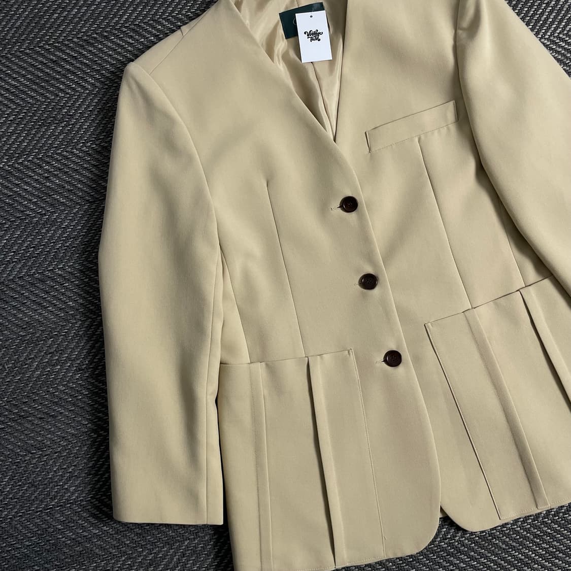 SLUB 우먼스 미니멀 블레이저 자켓 o 3369 상품이미지3