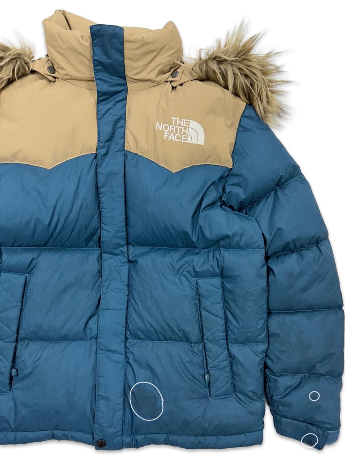 빈티지 노스페이스 구스 다운 퍼 후드 패딩 상품이미지2