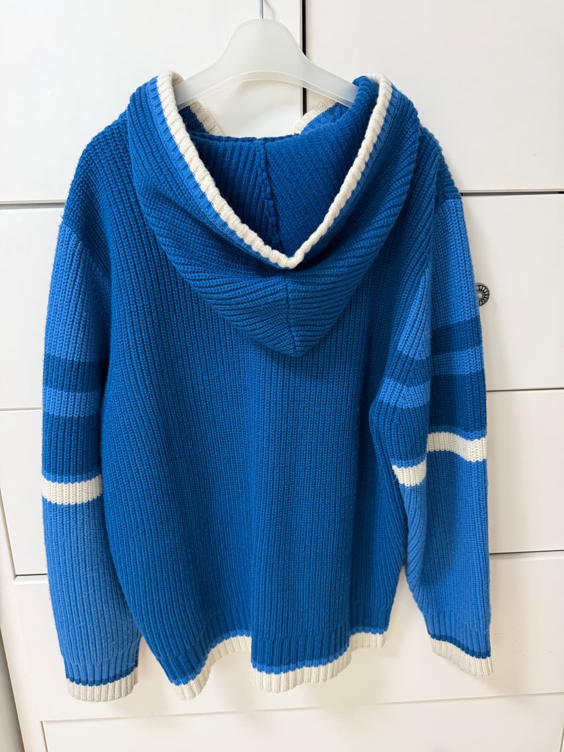 테켓 CT 니트집업 후드집업 블루 상품이미지3