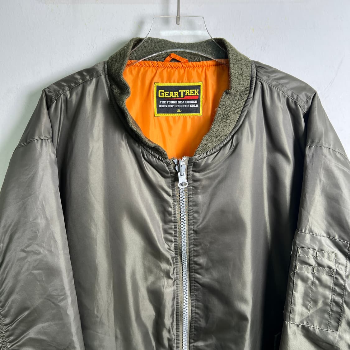 Gear Trek 카키 ma-1 항공 점퍼 2XL 상품이미지4