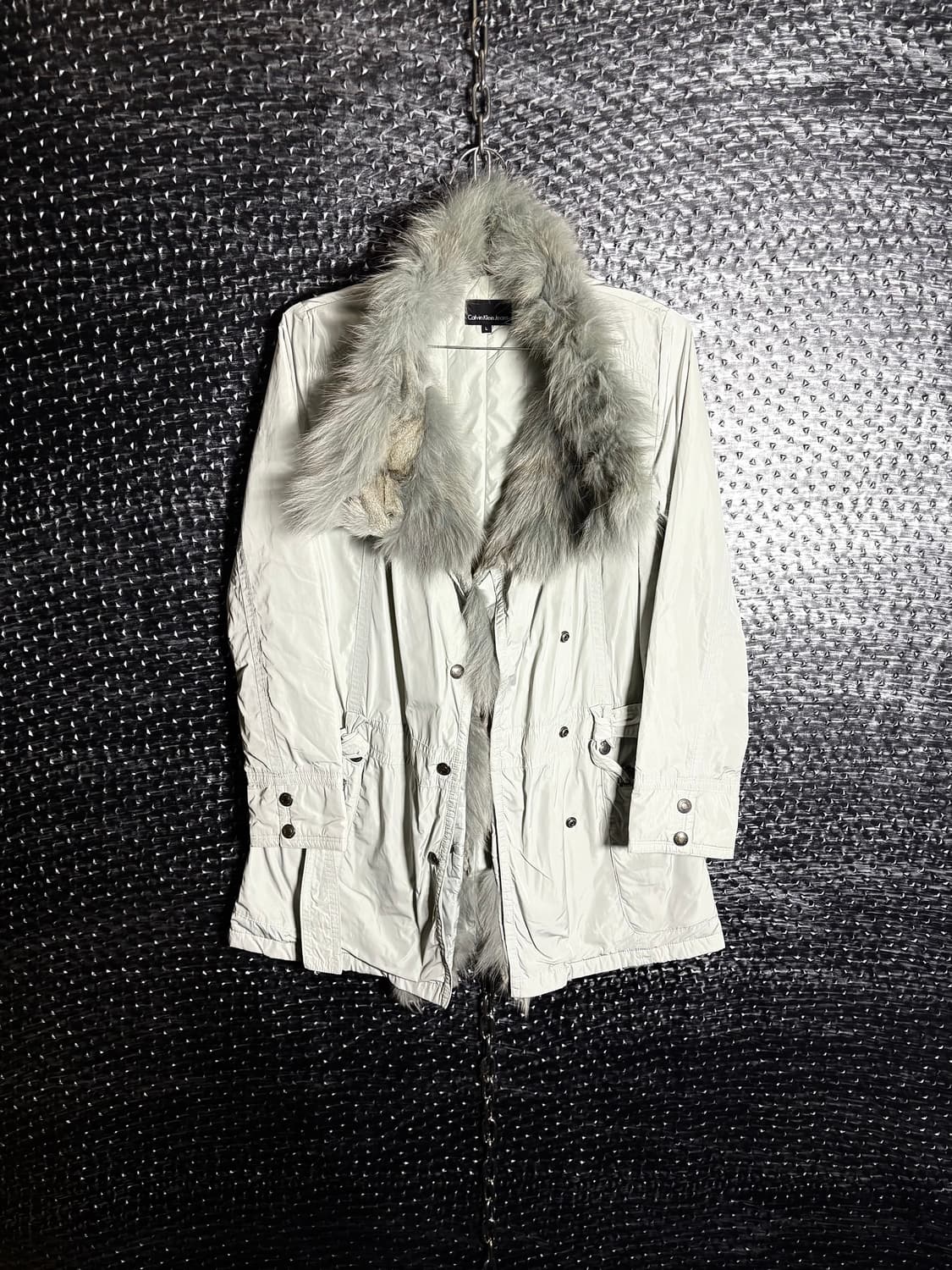 Calvin klein jeans 퍼 나일론 자켓 상품이미지1