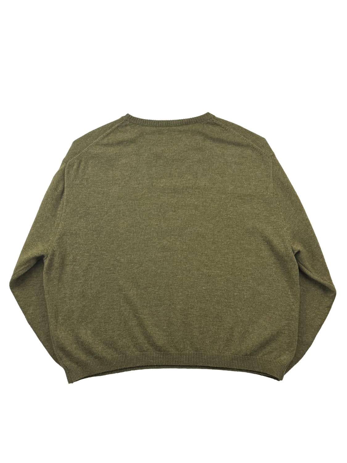 캐피탈 캐시미어 혼방 빅 울 스웨터 카키 상품이미지4