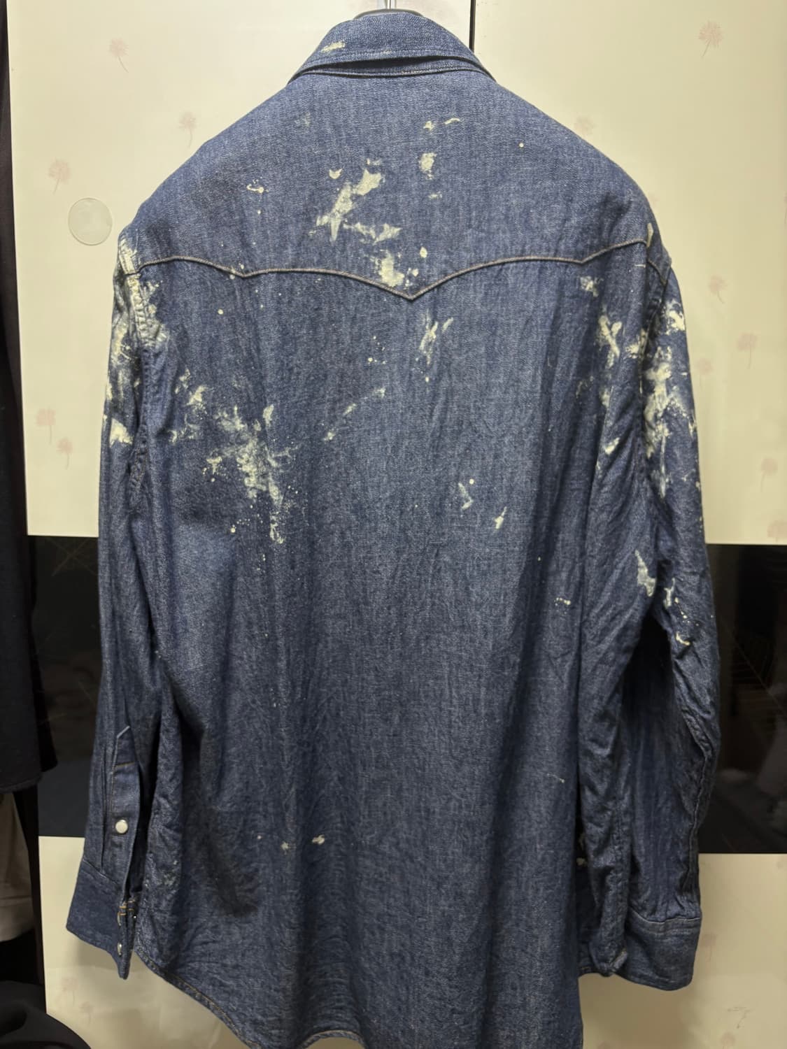 [3] 헤릴 페인팅 웨스턴 데님 셔츠 상품이미지4