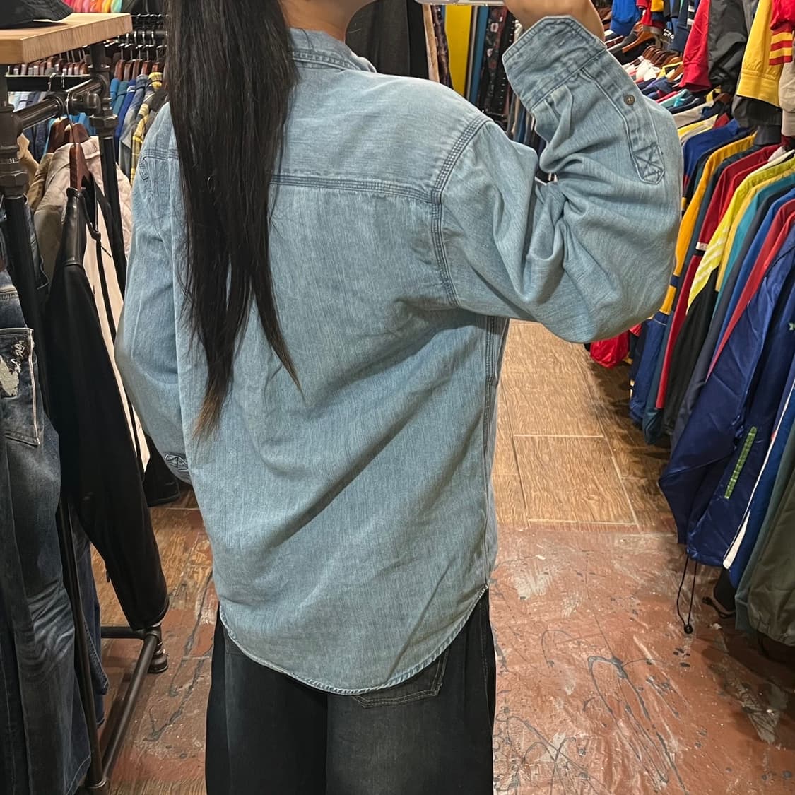 [HI]칼하트 데님 긴팔셔츠 상품이미지5