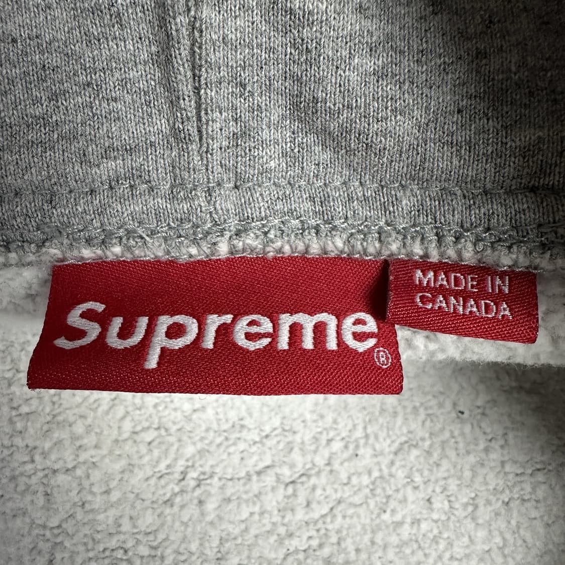 슈프림 사이드라인 로고 후드집업 그레이 상품이미지3