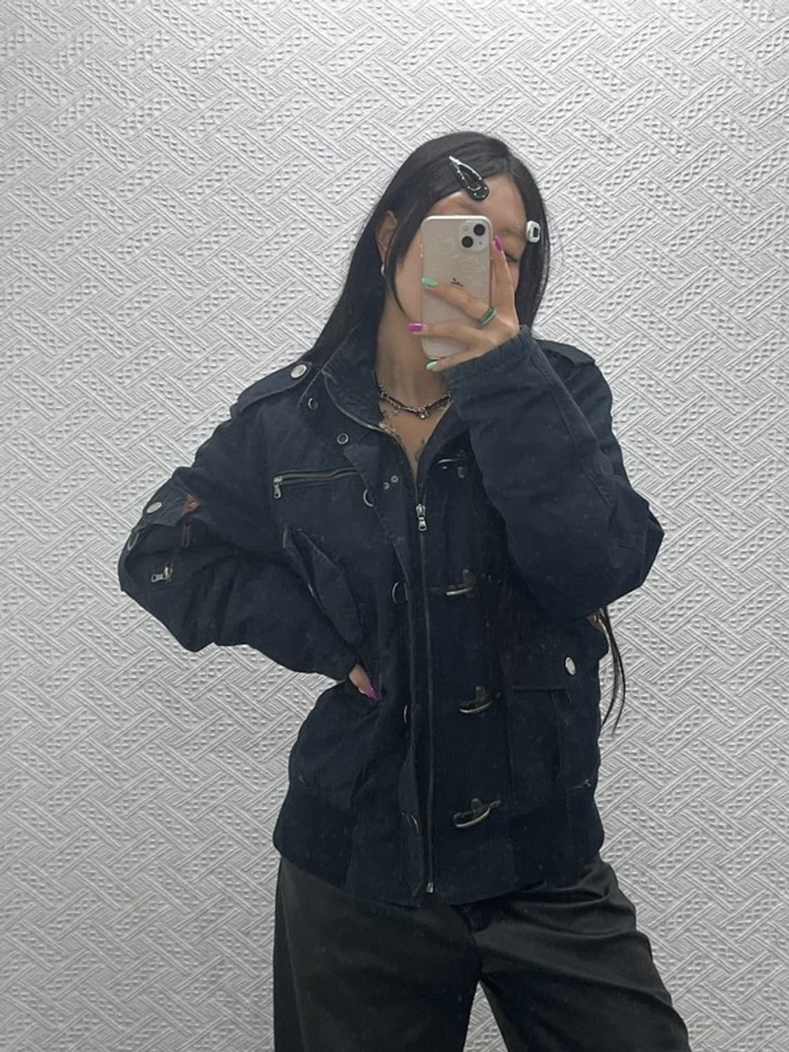 아메리칸이글 밀리터리 트러커 양털 자켓 L C07001 상품이미지1