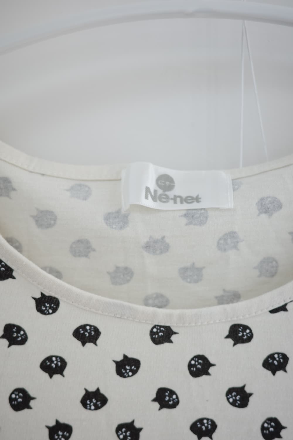 네넷냐 Ne-net nya neko face sleeve tee 상품이미지5