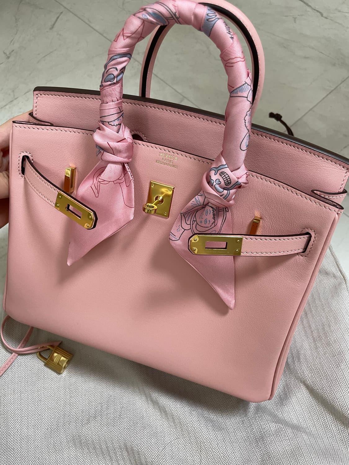 에르메스 버킨 25 로즈사쿠라 상품이미지10