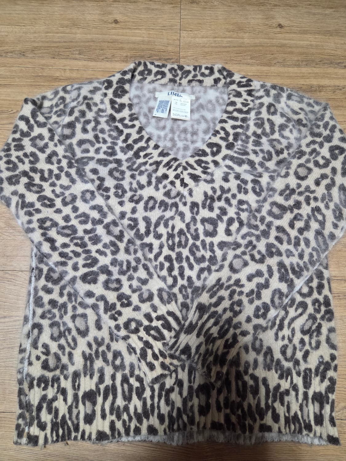 리미푸 LIMI Feu 레오파드 앙고라 니트 상품이미지1