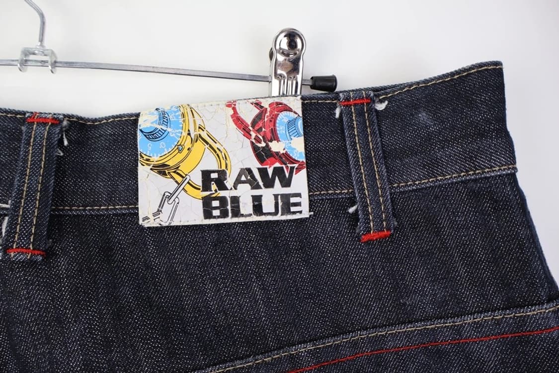 RAW BLUE 락 그래픽 자수 데님팬츠  상품이미지9