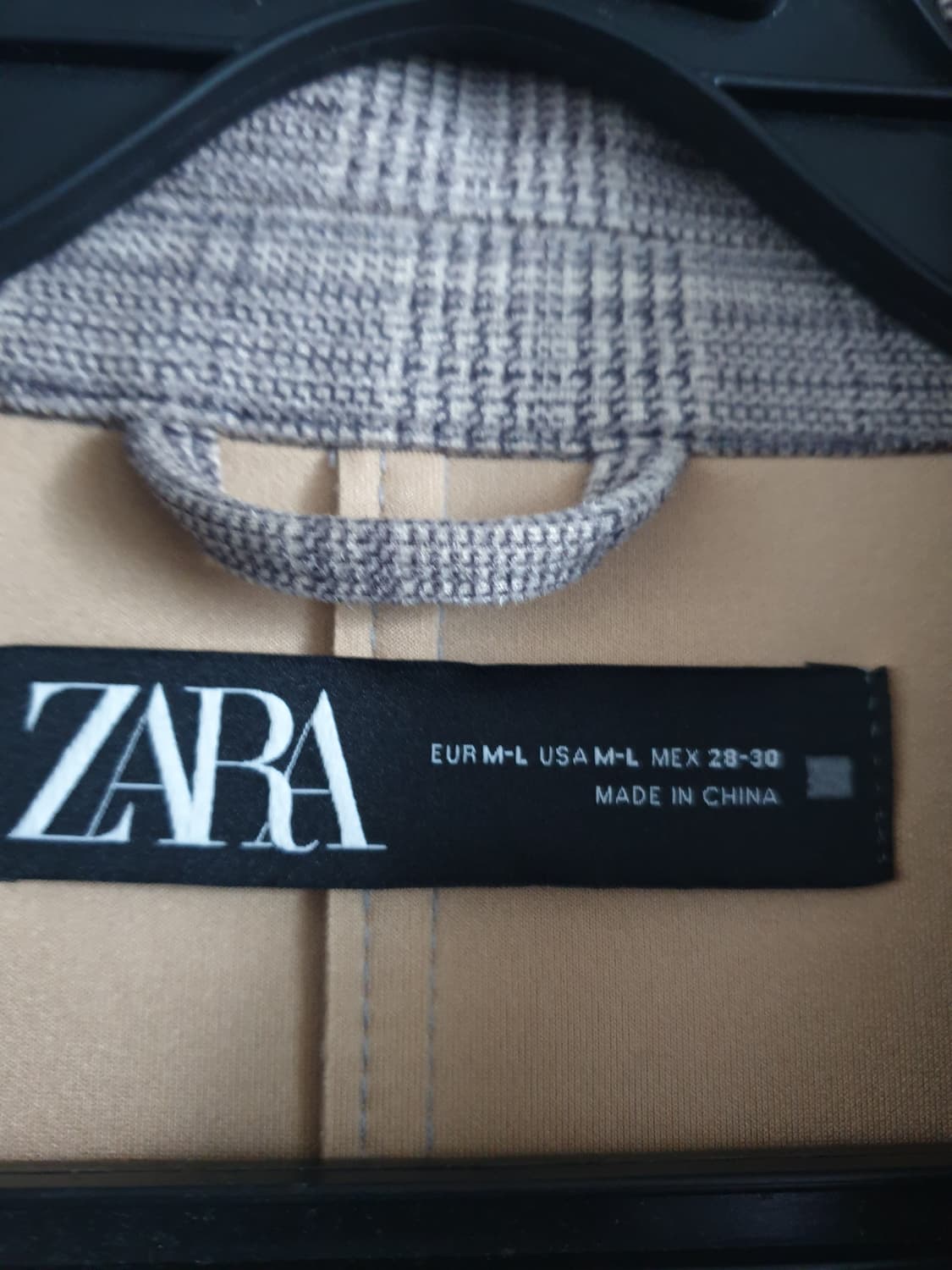 🍁자라(ZARA) 우먼 체크 셔츠 롱자켓 (M-L) 상품이미지7