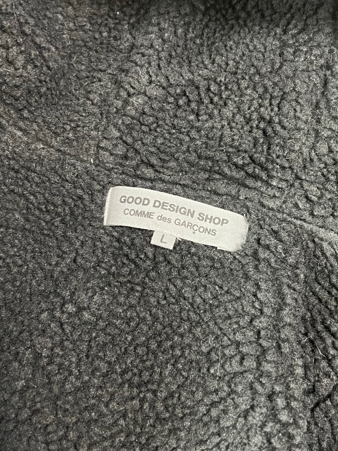 CDG 보아 후리스 돕바 롱코트 L 상품이미지3