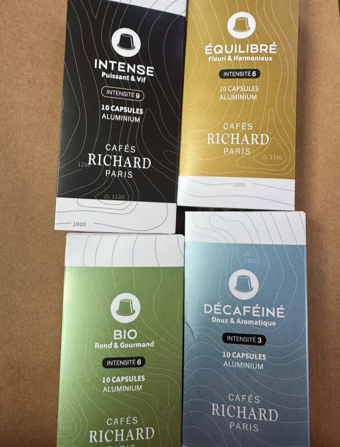 프랑스카페 리차드 네스프레소 캡슐 원두 4종 일괄 상품이미지1