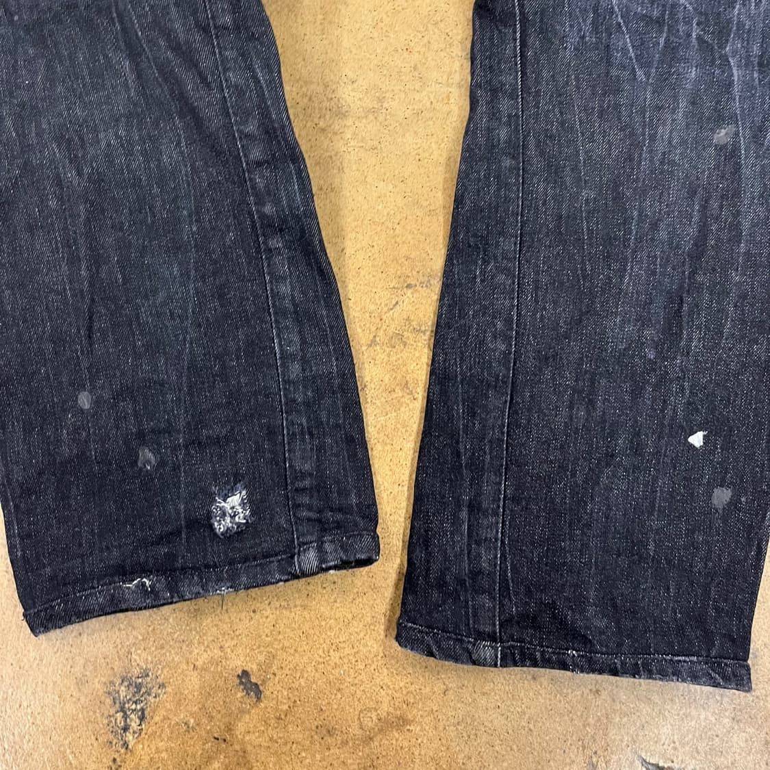 [정품/56] 디스퀘어드2 블랙 데미지 워싱 청바지 지퍼 디테일 b17 상품이미지6