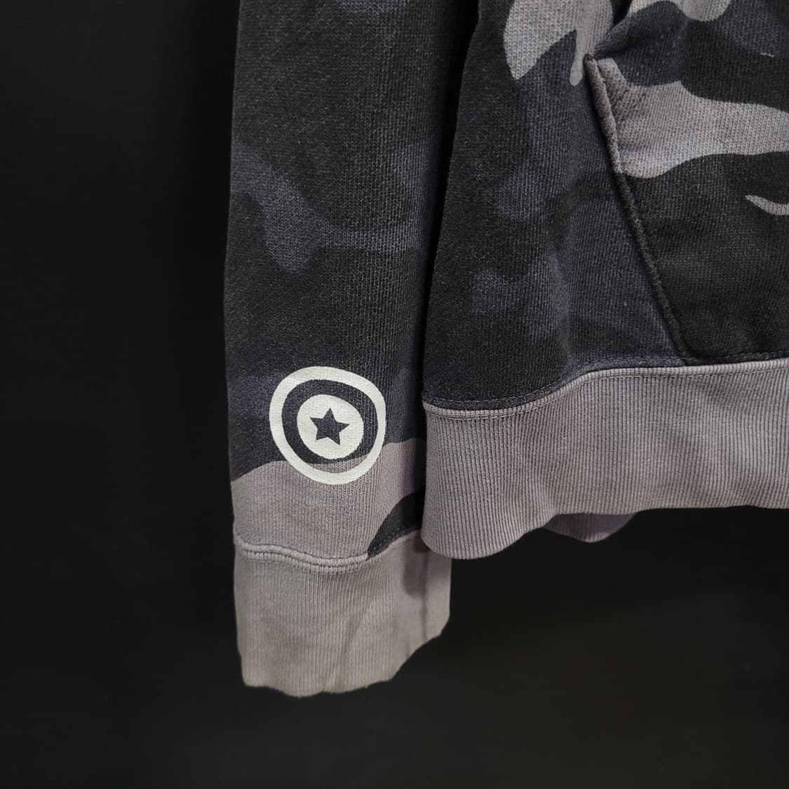 베이프 빈티지 블랙 흑계 시티 카모 샤크 후드 A Bathing Ape 상품이미지7