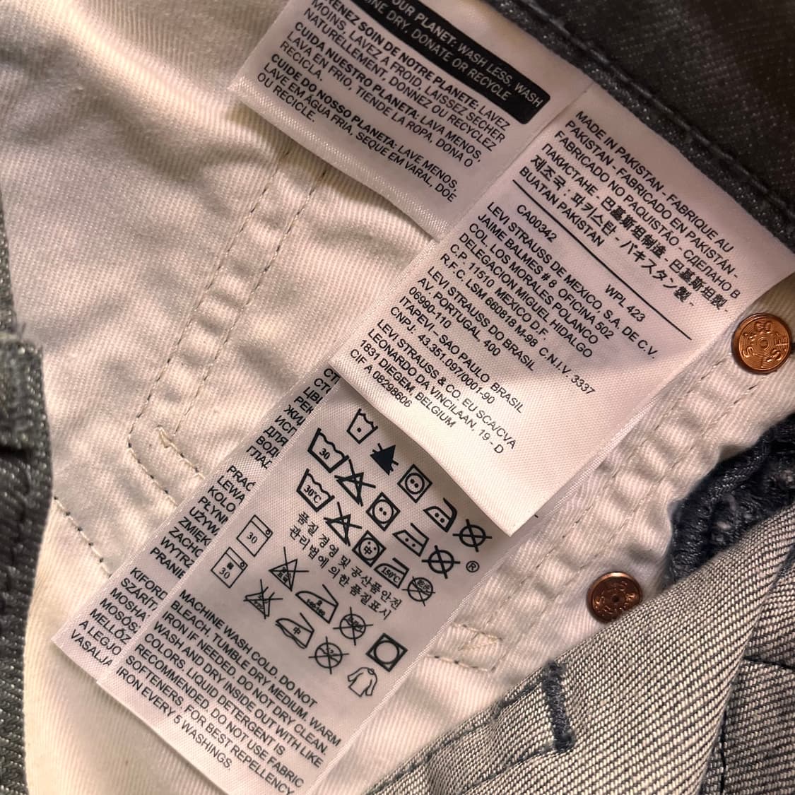 리바이스 511 그레이진 데님팬츠 W32 L32 상품이미지5