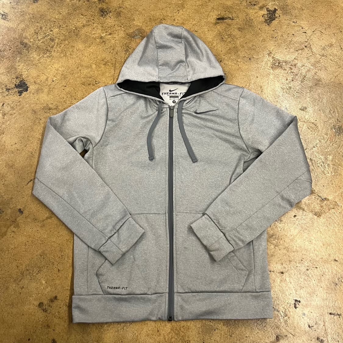 [정품/M] 나이키 드라이핏 풀집업 후드집업 회색 b15 상품이미지2