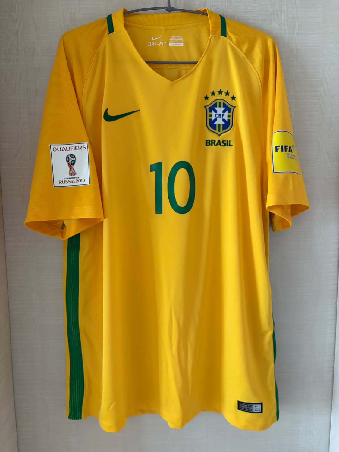 16-18 브라질 홈 네이마르 유니폼 정품 상품이미지6