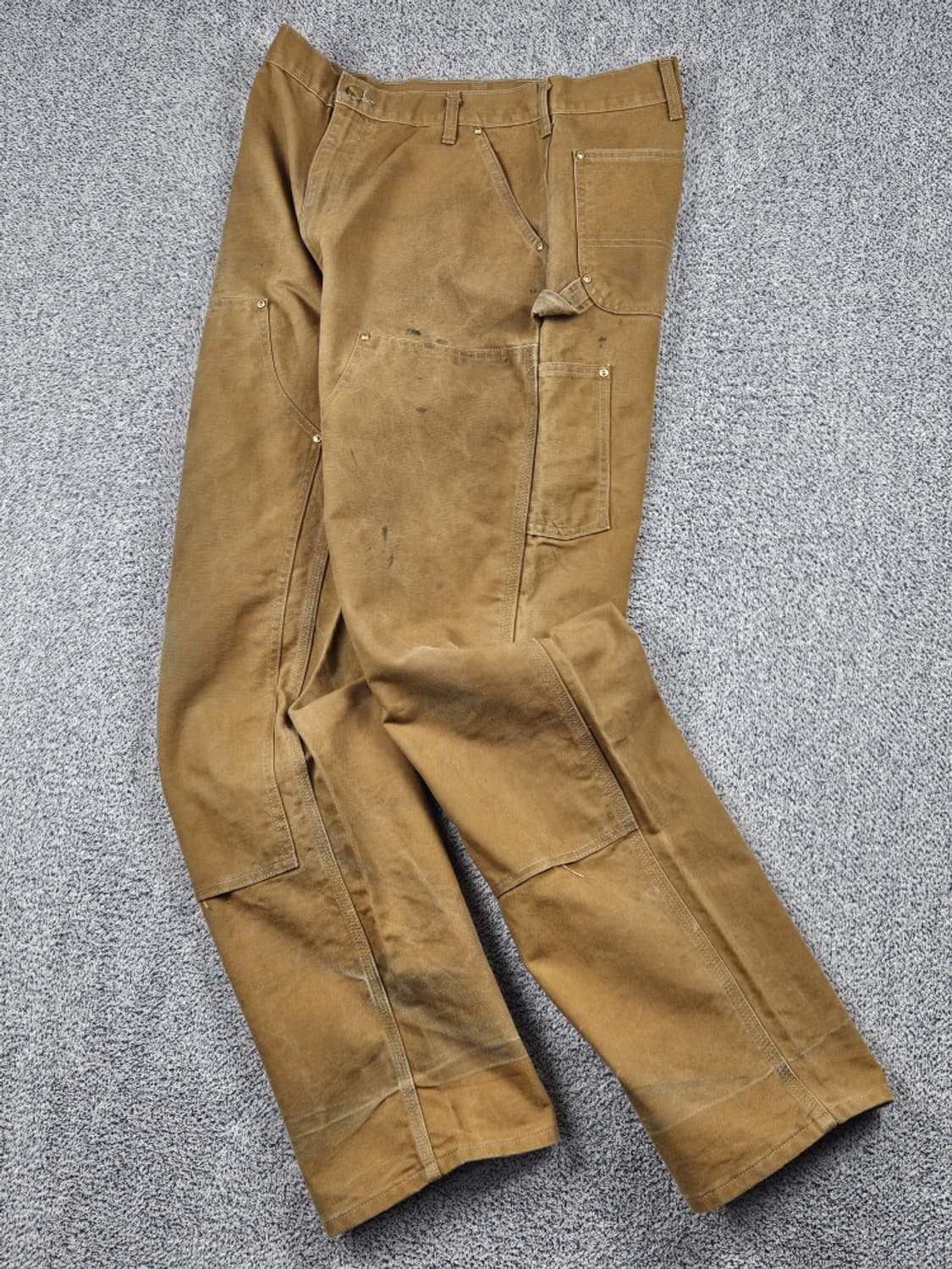 USA 칼하트 덕 캔버스 더블니 카펜터 워크 팬츠(36X34)/10416 상품이미지2