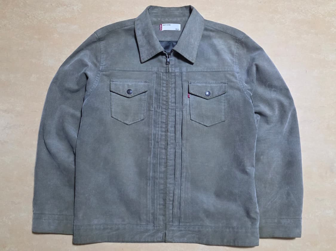 XL 리바이스 Type2 빈티지 코듀로이 지퍼 자켓 연올리브 상품이미지4