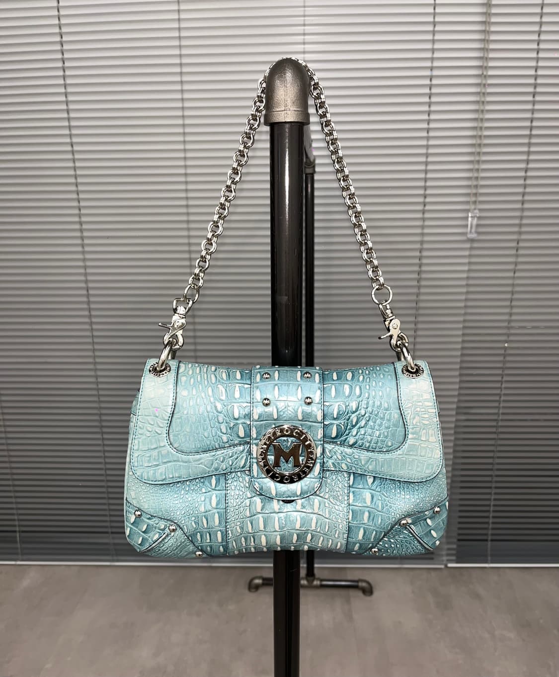 Metro City Crocodile Leather Shoulder Ba 상품이미지1