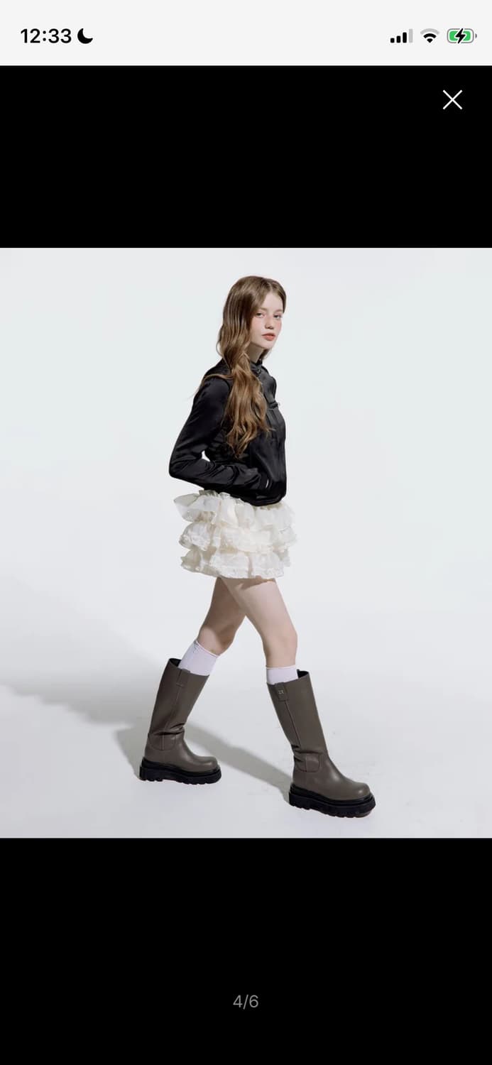 러프넥 튜튜 스커트 상품이미지2