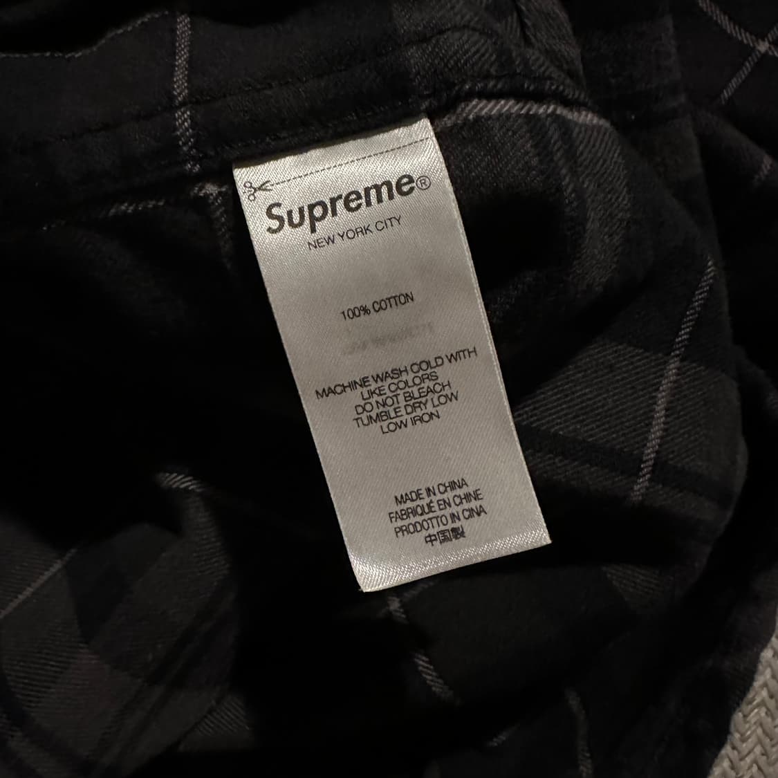 슈프림 24fw 플란넬 셔츠 상품이미지3