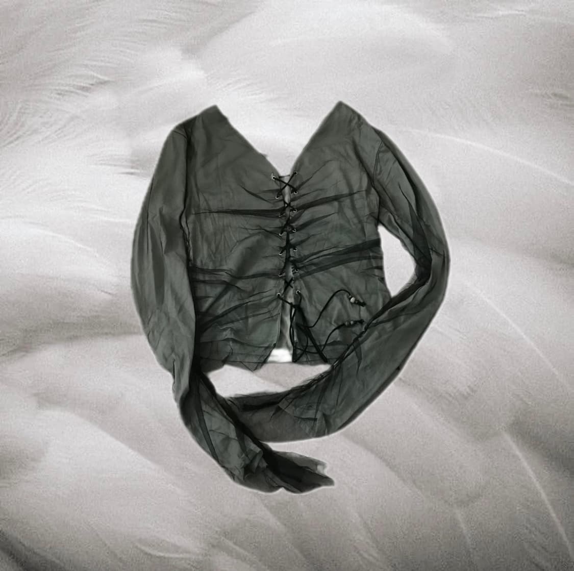 Vtg 시스루 아일렛 슬리브리스 상품이미지1