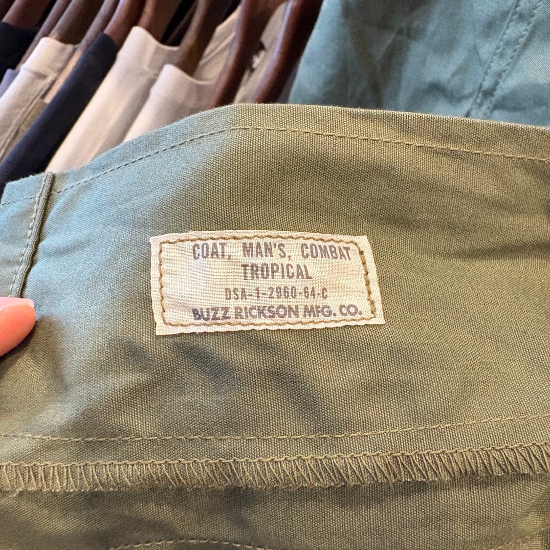 버즈릭슨 Combat Tropical Jacket Olive 상품이미지6