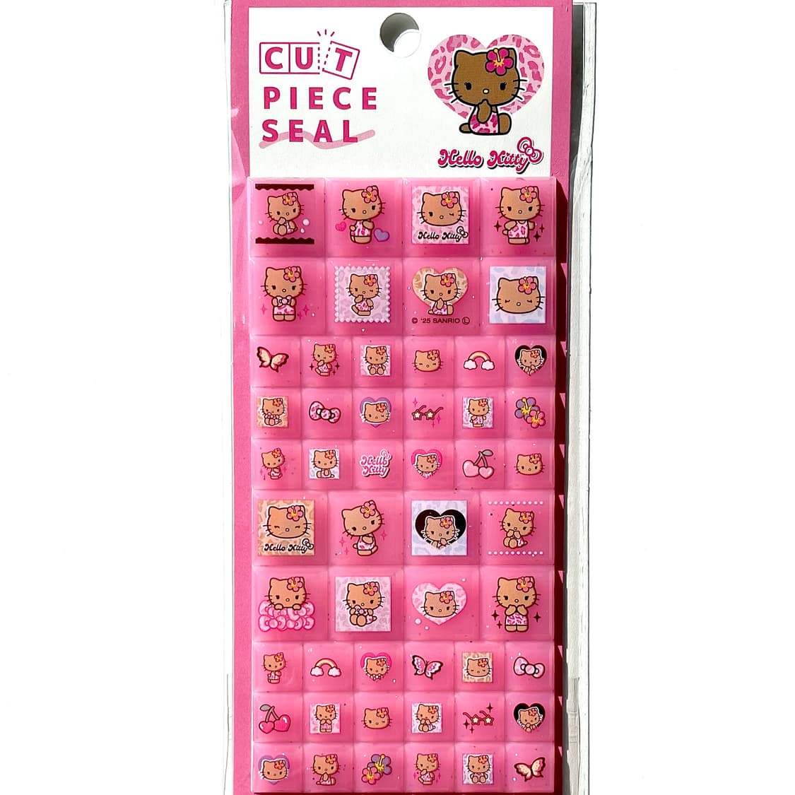 헬로키티 태닝 타일 조각 스티커 핑크 상품이미지2