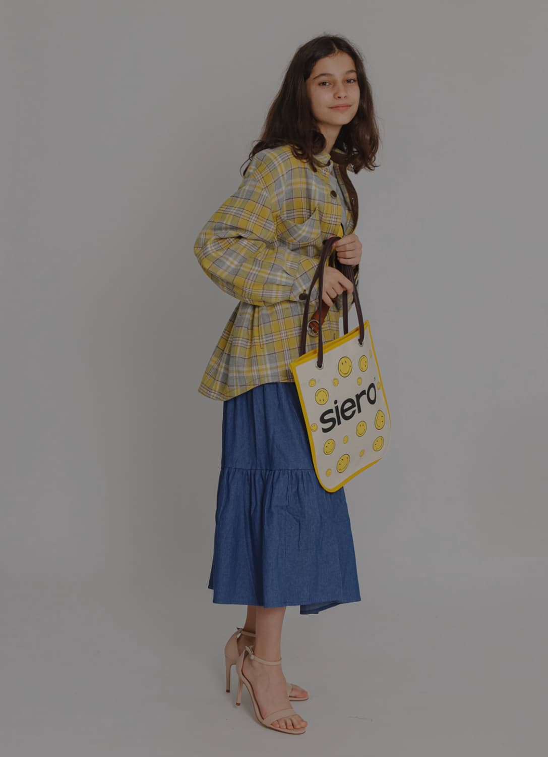 시에로 울 체크 셔츠 자켓 상품이미지7